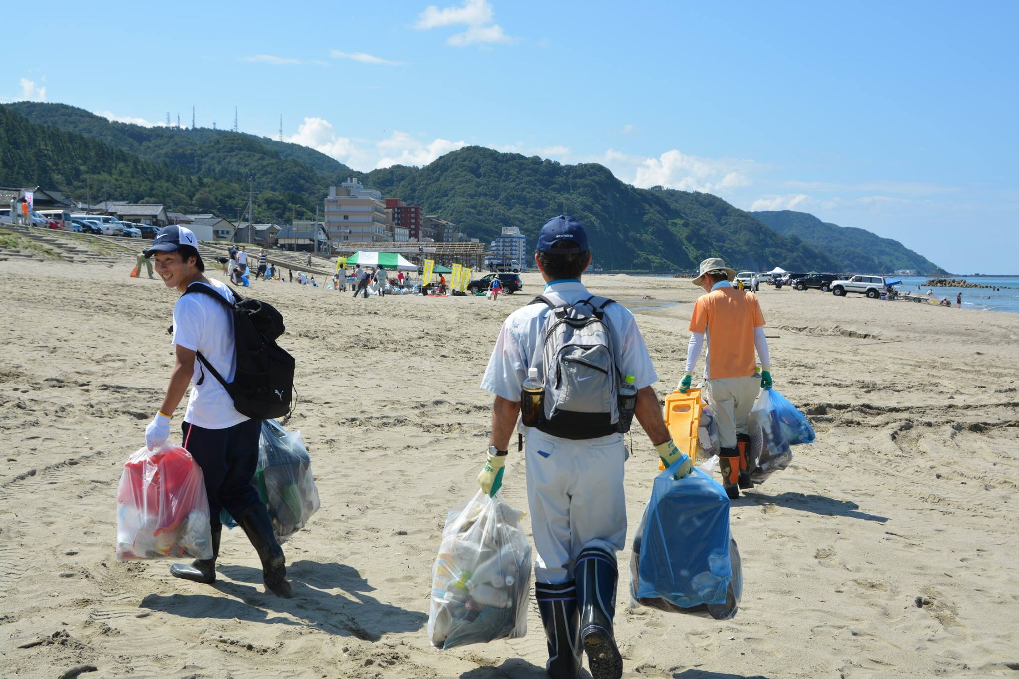 スポーツゴミ拾いin湯野浜海岸
