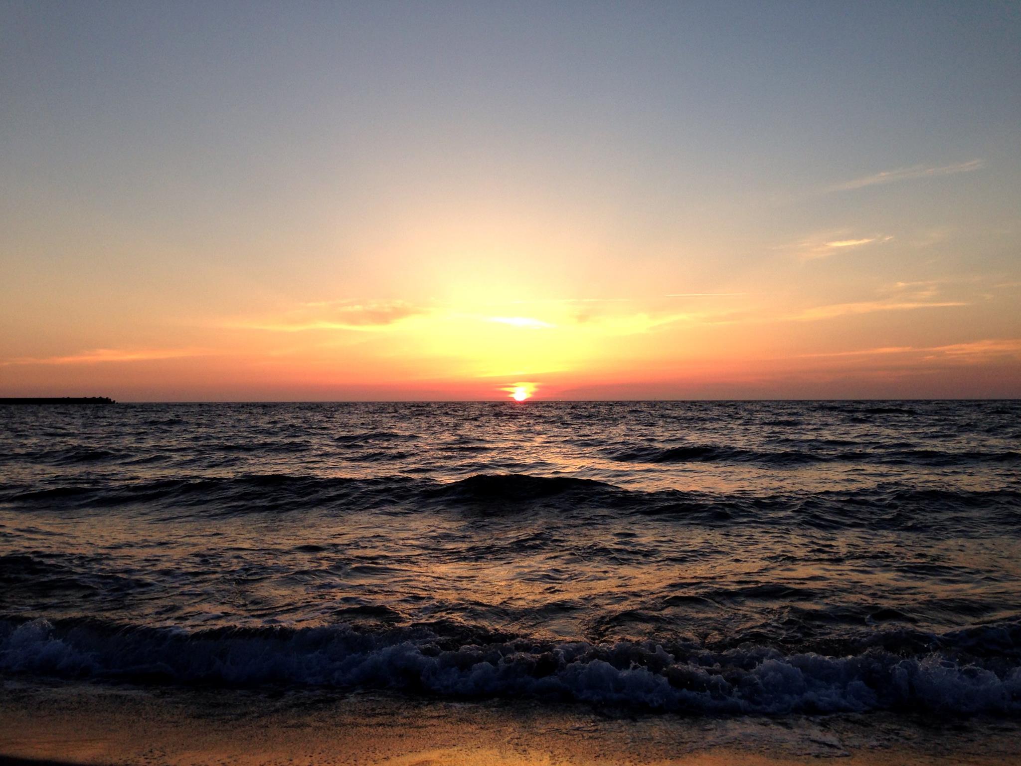 夕日